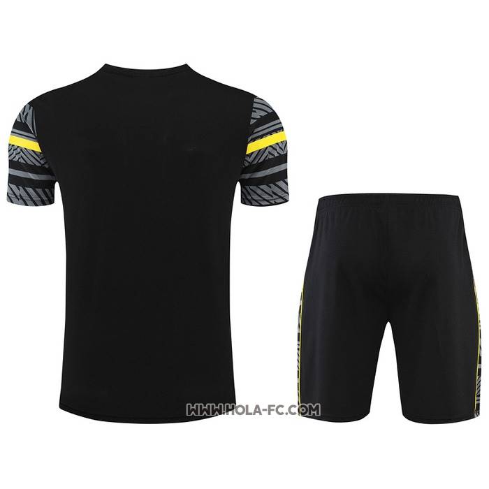 Chandal del Borussia Dortmund 2022-2023 Manga Corta Gris - Pantalon Corto